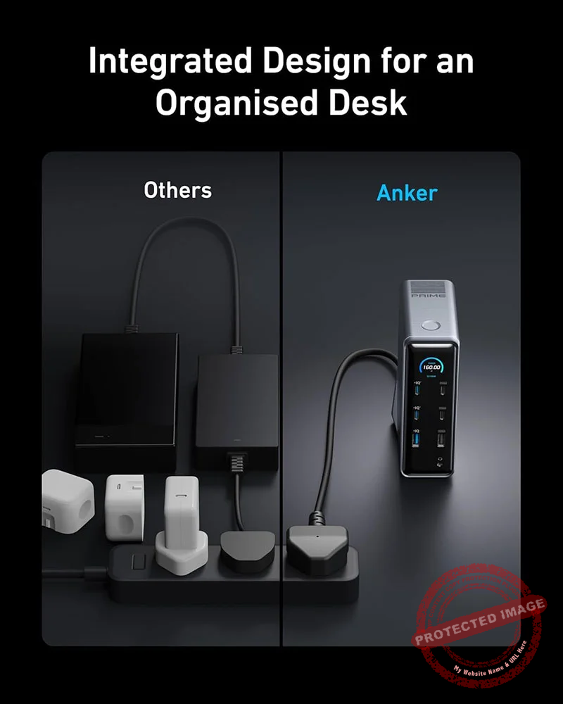 Anker-Prime-Charging-Dock-04 Anker Prime Charging Docking Station (14-in-1, Dual Display, 160W) – A83B62A1 – Black - Image 4