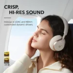 Anker Soundcore Space One – Active Noise Cancelling Headphones – A3035021 – Latte Cream - Image 2